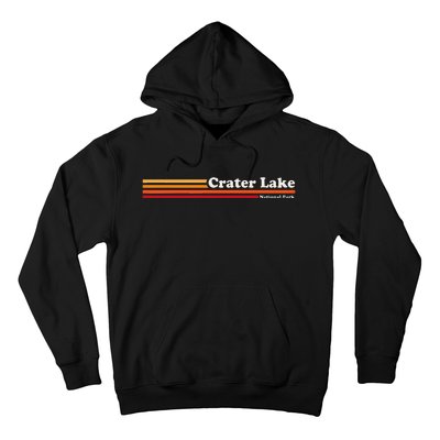 1980s Graphic Style Crater Lake National Park Hoodie