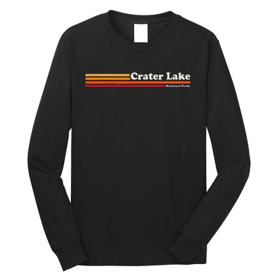 1980s Graphic Style Crater Lake National Park Long Sleeve Shirt