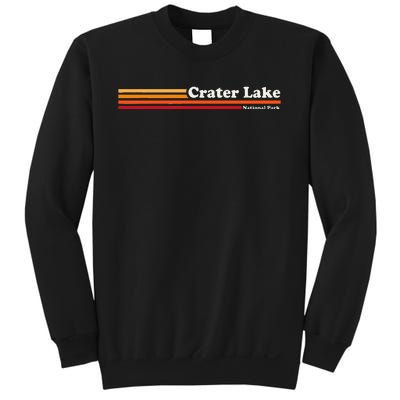 1980s Graphic Style Crater Lake National Park Sweatshirt