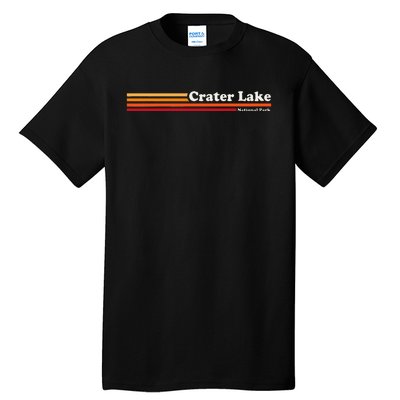 1980s Graphic Style Crater Lake National Park Tall T-Shirt