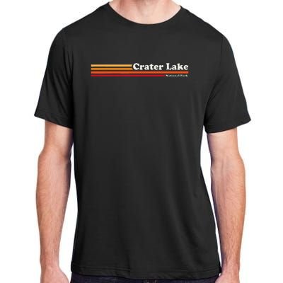 1980s Graphic Style Crater Lake National Park Adult ChromaSoft Performance T-Shirt