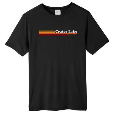 1980s Graphic Style Crater Lake National Park Tall Fusion ChromaSoft Performance T-Shirt