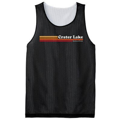 1980s Graphic Style Crater Lake National Park Mesh Reversible Basketball Jersey Tank