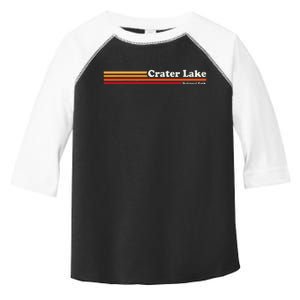 1980s Graphic Style Crater Lake National Park Toddler Fine Jersey T-Shirt