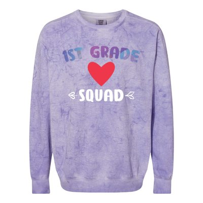 1St Grade Squad 1St Grade Cool Gift Colorblast Crewneck Sweatshirt