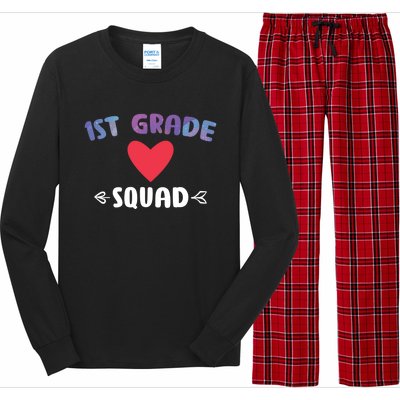 1St Grade Squad 1St Grade Cool Gift Long Sleeve Pajama Set