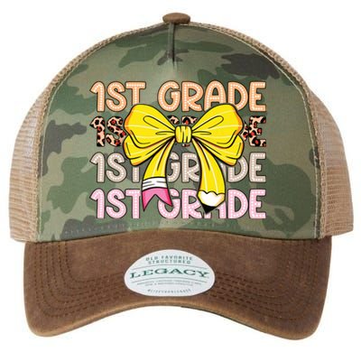 1st Grade Squad First Grade Team 1st Day Of School Legacy Tie Dye Trucker Hat