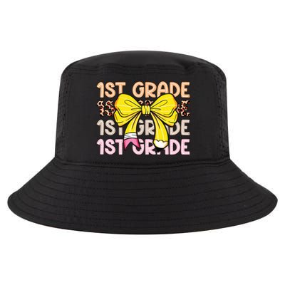 1st Grade Squad First Grade Team 1st Day Of School Cool Comfort Performance Bucket Hat