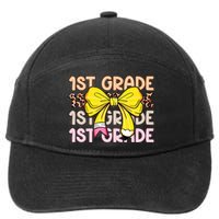 1st Grade Squad First Grade Team 1st Day Of School 7-Panel Snapback Hat