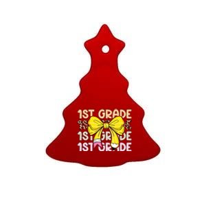 1st Grade Squad First Grade Team 1st Day Of School Ceramic Tree Ornament