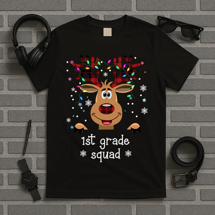 1st Grade Squad Reindeer Christmas T-Shirt