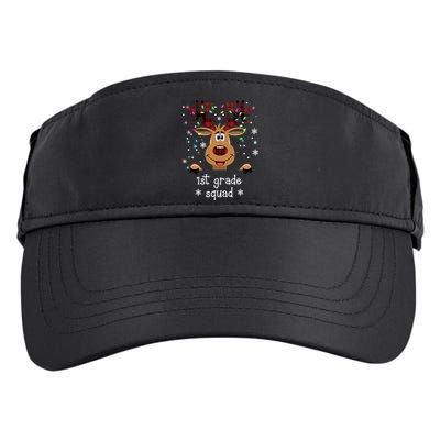 1st Grade Squad Reindeer Christmas Adult Drive Performance Visor