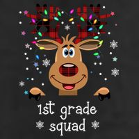 1st Grade Squad Reindeer Christmas 11oz C Handle Ceramic Mug