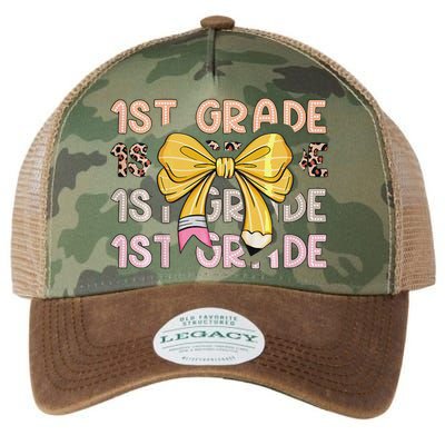 1st Grade Squad First Grade Team 1st Day Of School Gift Legacy Tie Dye Trucker Hat