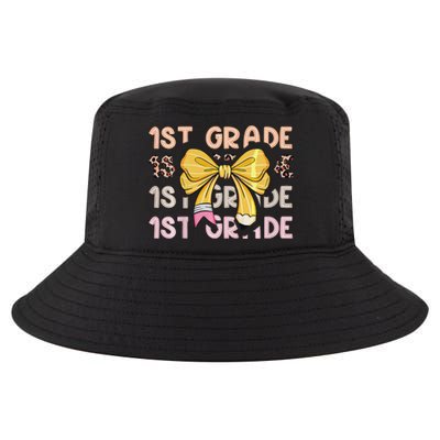 1st Grade Squad First Grade Team 1st Day Of School Gift Cool Comfort Performance Bucket Hat