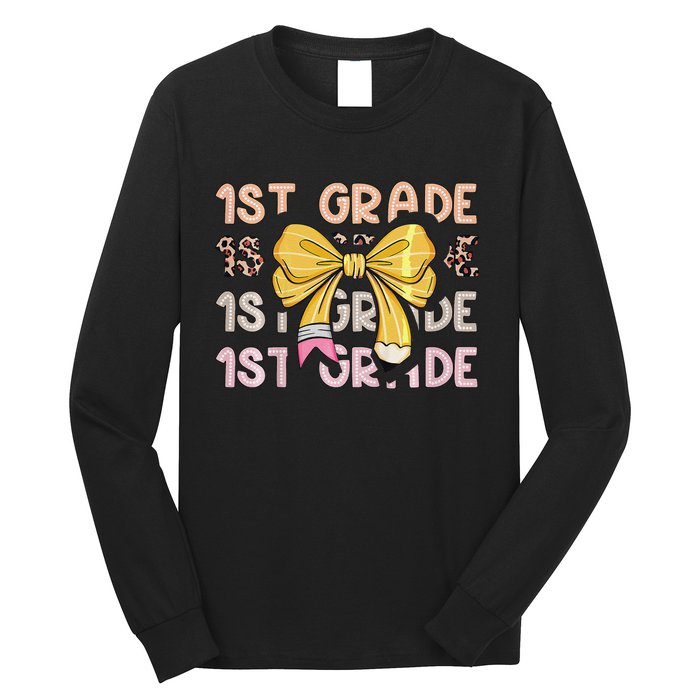 1st Grade Squad First Grade Team 1st Day Of School Gift Long Sleeve Shirt