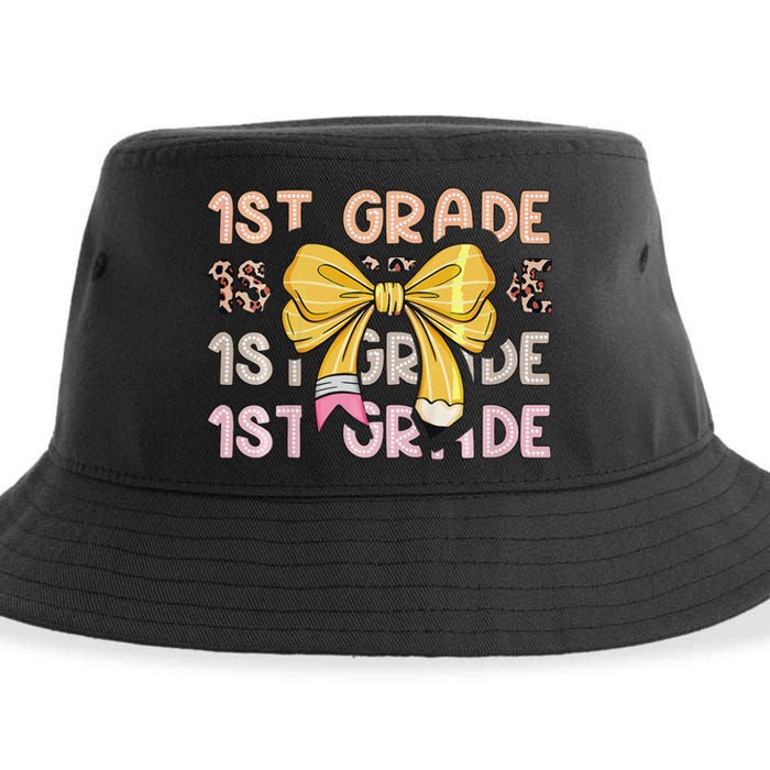 1st Grade Squad First Grade Team 1st Day Of School Gift Sustainable Bucket Hat