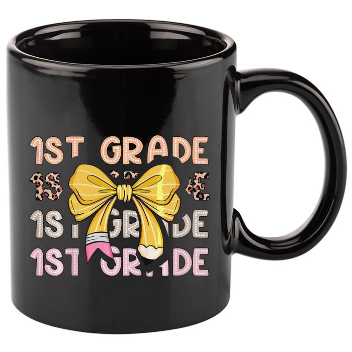 1st Grade Squad First Grade Team 1st Day Of School Gift 11oz C Handle Ceramic Mug