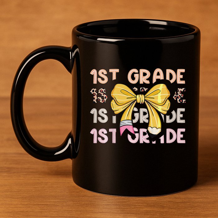 1st Grade Squad First Grade Team 1st Day Of School Gift 11oz C Handle Ceramic Mug