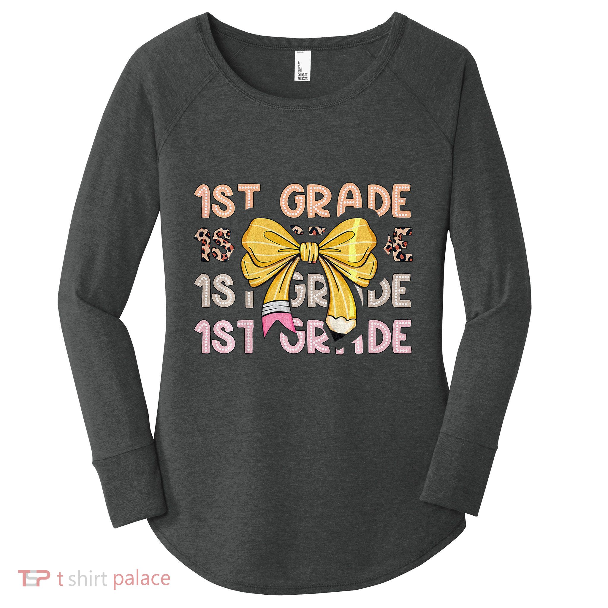 1st Grade Squad First Grade Team 1st Day Of School Gift Women's Perfect Tri Tunic Long Sleeve Shirt