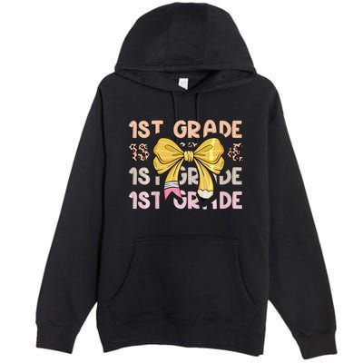 1st Grade Squad First Grade Team 1st Day Of School Gift Premium Pullover Hoodie