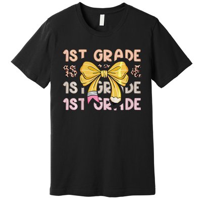 1st Grade Squad First Grade Team 1st Day Of School Gift Premium T-Shirt