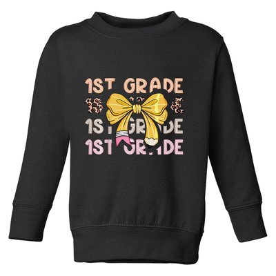 1st Grade Squad First Grade Team 1st Day Of School Gift Toddler Sweatshirt