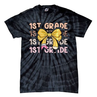 1st Grade Squad First Grade Team 1st Day Of School Gift Tie-Dye T-Shirt