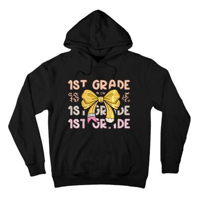 1st Grade Squad First Grade Team 1st Day Of School Gift Tall Hoodie