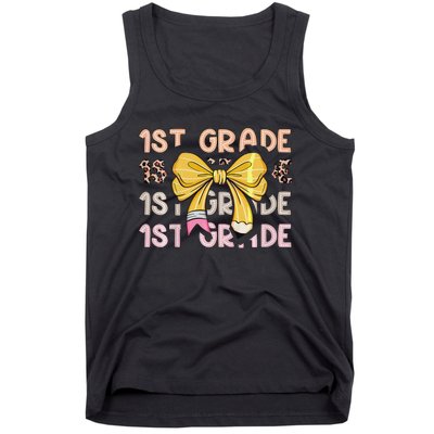 1st Grade Squad First Grade Team 1st Day Of School Gift Tank Top