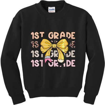 1st Grade Squad First Grade Team 1st Day Of School Gift Kids Sweatshirt