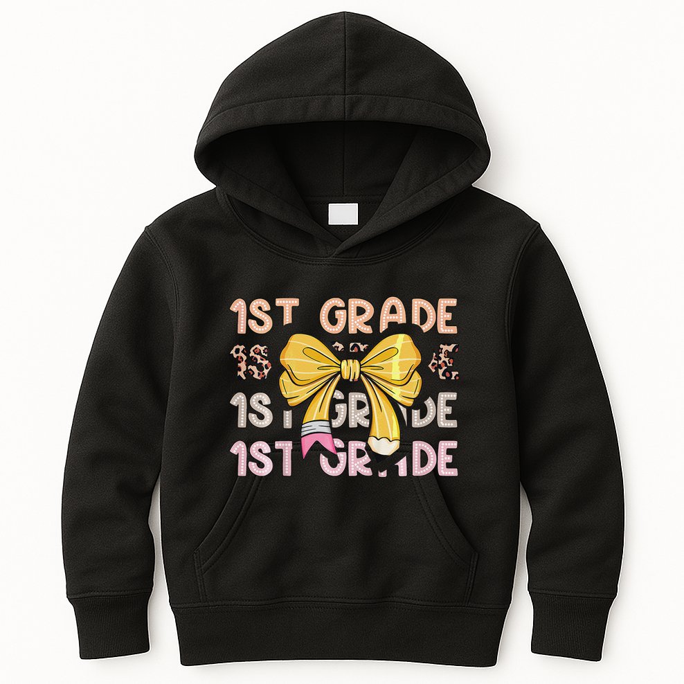 1st Grade Squad First Grade Team 1st Day Of School Gift Kids Hoodie