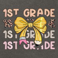 1st Grade Squad First Grade Team 1st Day Of School Gift Cotton Canvas Backpack