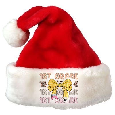 1st Grade Squad First Grade Team 1st Day Of School Gift Premium Christmas Santa Hat