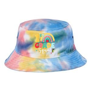 1st Grade Squad Team Funny Back To School Girls Boy Teacher Tie Dye Newport Bucket Hat