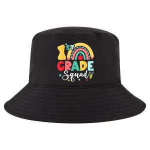 1st Grade Squad Team Funny Back To School Girls Boy Teacher Cool Comfort Performance Bucket Hat