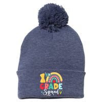 1st Grade Squad Team Funny Back To School Girls Boy Teacher Pom Pom 12in Knit Beanie