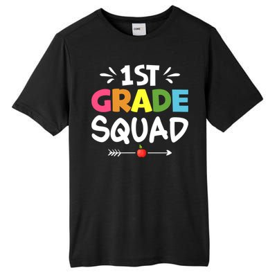 1st Grade Teacher Back To School Tall Fusion ChromaSoft Performance T-Shirt