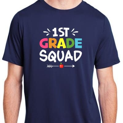 1st Grade Teacher Back To School Adult ChromaSoft Performance T-Shirt