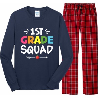 1st Grade Teacher Back To School Long Sleeve Pajama Set