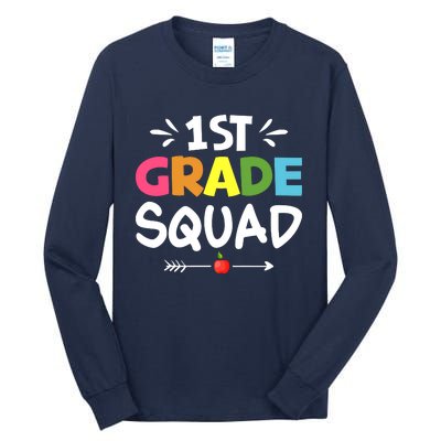 1st Grade Teacher Back To School Tall Long Sleeve T-Shirt