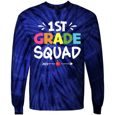 1st Grade Teacher Back To School Tie-Dye Long Sleeve Shirt