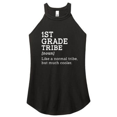 1st Grade Tribe Back To School Gift Teacher First Grade Team Gift Women’s Perfect Tri Rocker Tank