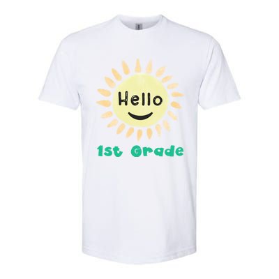 1St Grade Teacher Hello First Grade Team Cool Gift Softstyle® CVC T-Shirt