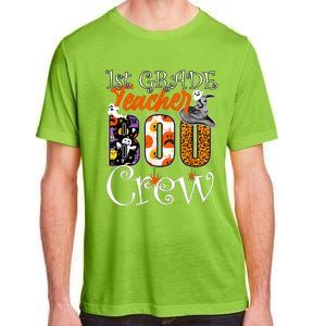 1St Grade Teacher Boo Crew Halloween First Grade Teacher Gift Adult ChromaSoft Performance T-Shirt