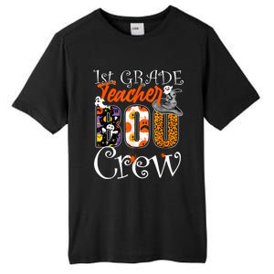 1St Grade Teacher Boo Crew Halloween First Grade Teacher Gift Tall Fusion ChromaSoft Performance T-Shirt