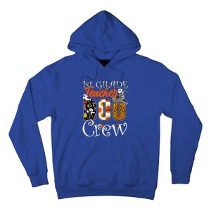 1St Grade Teacher Boo Crew Halloween First Grade Teacher Gift Hoodie