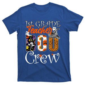 1St Grade Teacher Boo Crew Halloween First Grade Teacher Gift T-Shirt