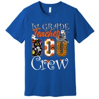 1St Grade Teacher Boo Crew Halloween First Grade Teacher Gift Premium T-Shirt