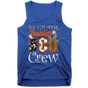 1St Grade Teacher Boo Crew Halloween First Grade Teacher Gift Tank Top